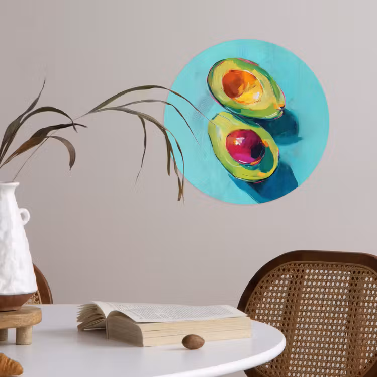 Behangcirkel - Avocado - Groen - Pit - Schaduw — 4