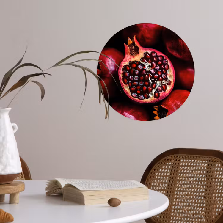 Behangcirkel - Granaatappel - Rood - Fruit — 4