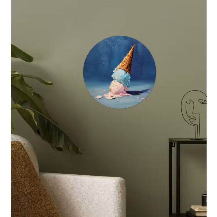 Behangcirkel - Ijshoorn - Bolletjes - Smelt - Roze — 3