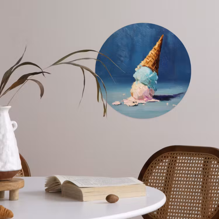 Behangcirkel - Ijshoorn - Bolletjes - Smelt - Roze — 4