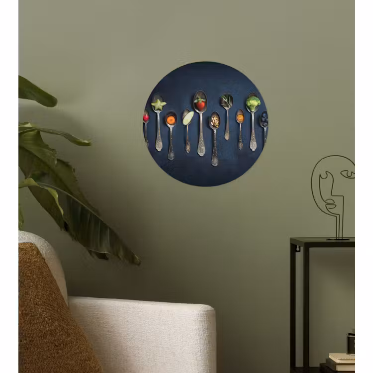 Behangcirkel - Kruiden - Lepel - Zilver - Specerijen - Industrieel — 3