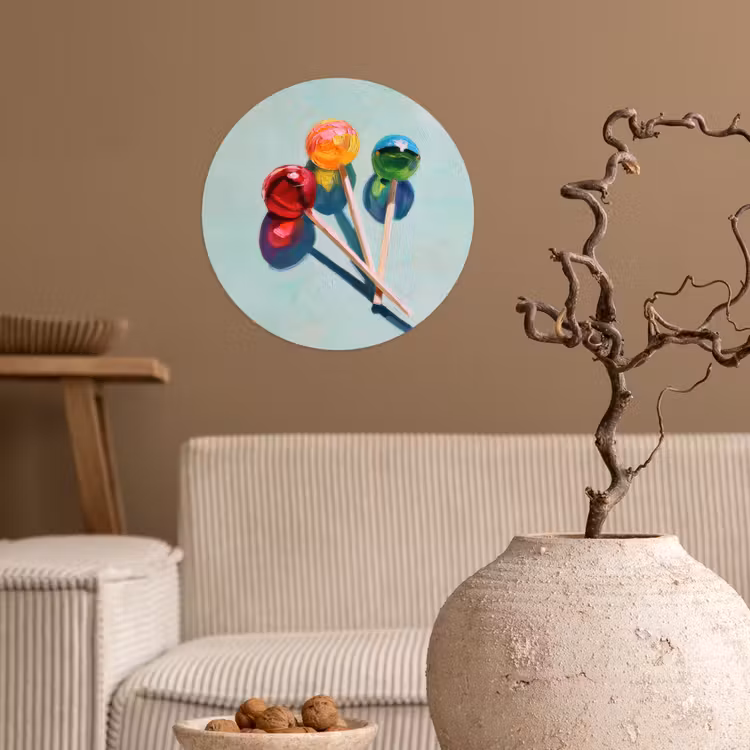 Behangcirkel - Lollys - Schaduw - Drie - Blauw — 2