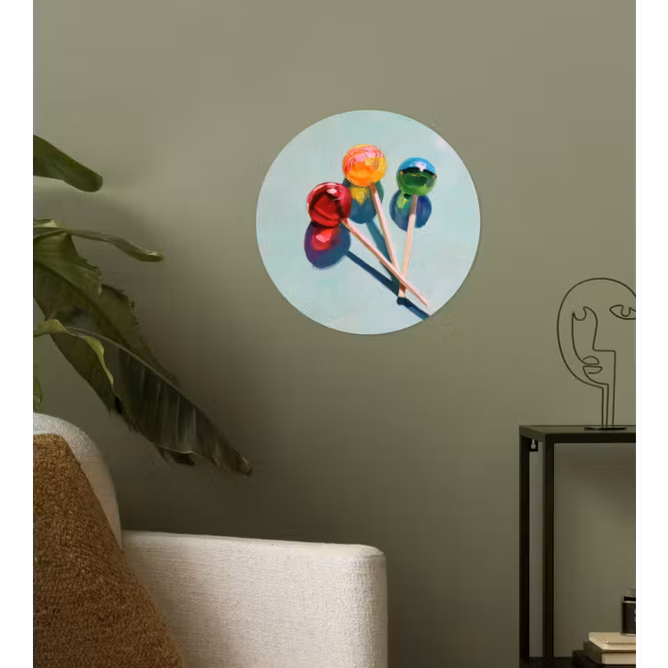Behangcirkel - Lollys - Schaduw - Drie - Blauw — 3
