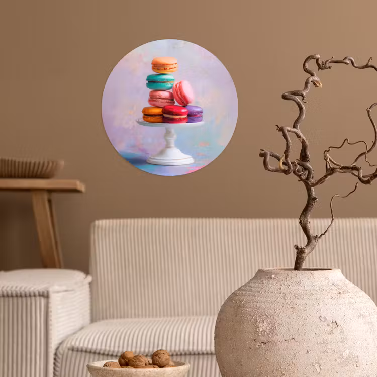 Behangcirkel - Macarons - Schaal - Pastel - Kleurrijk — 2