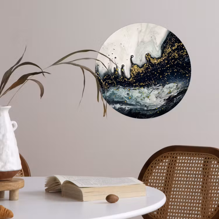 Behangcirkel - Marmer - Abstract - Goud - Luxe — 4
