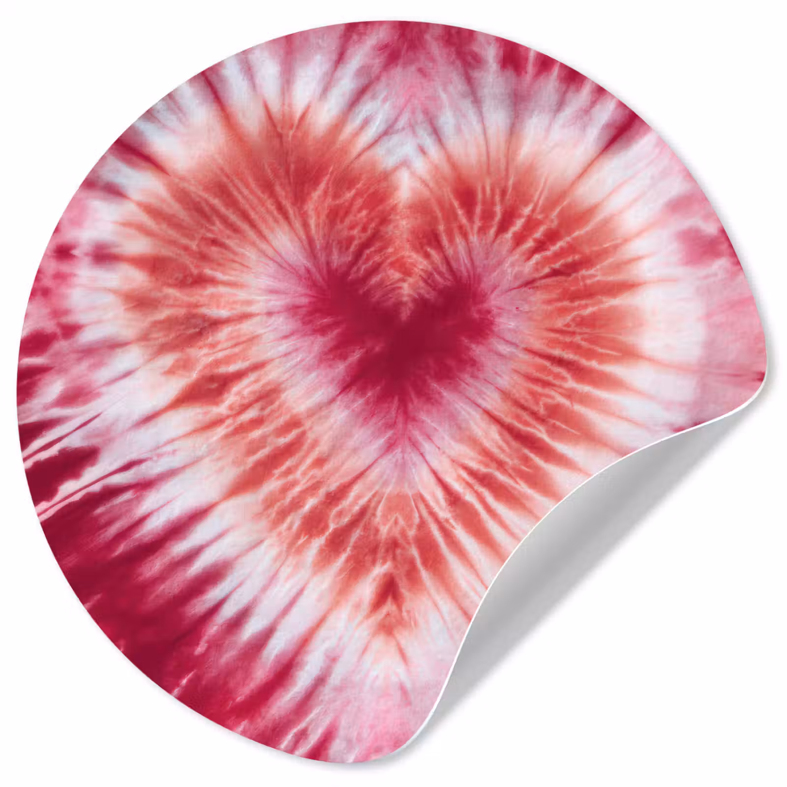 Behangcirkel - Hartvorm - Roze - Tie dye — 1