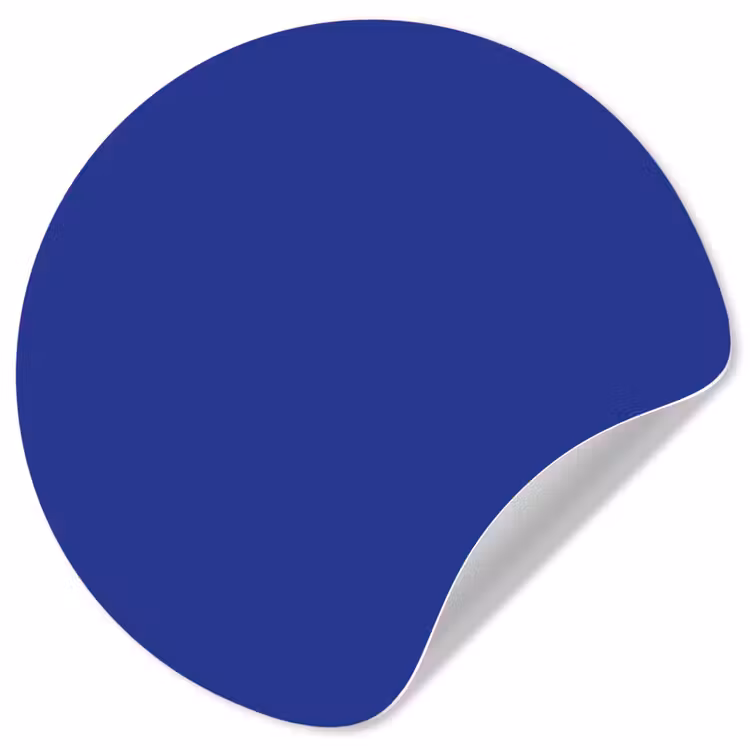 Behangcirkel - Blauw - Effen kleur - Donkerblauw — 1