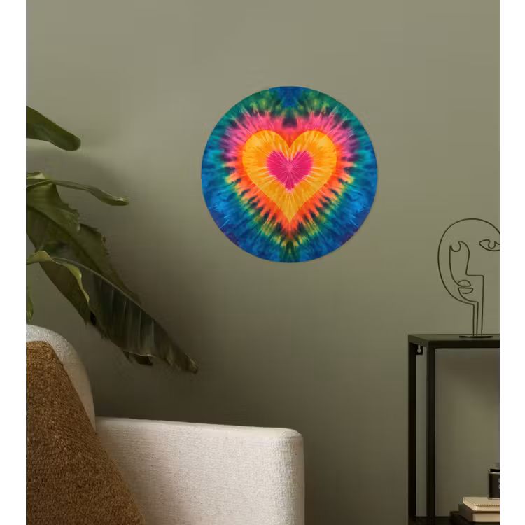 Behangcirkel - Hart - Tie Dye - Kleurrijk — 3