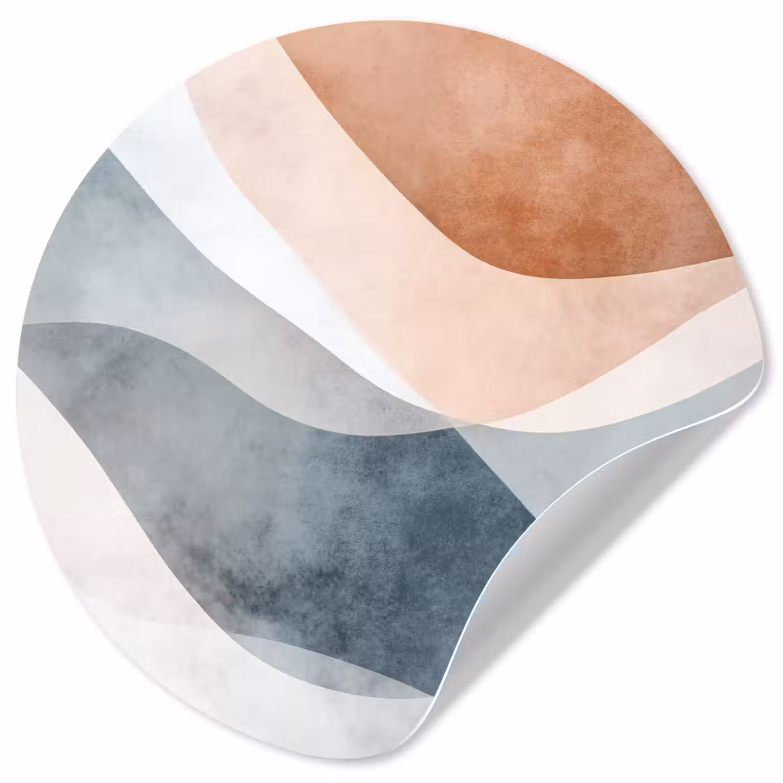 Behangcirkel - Abstract - Golven - Blauw — 1