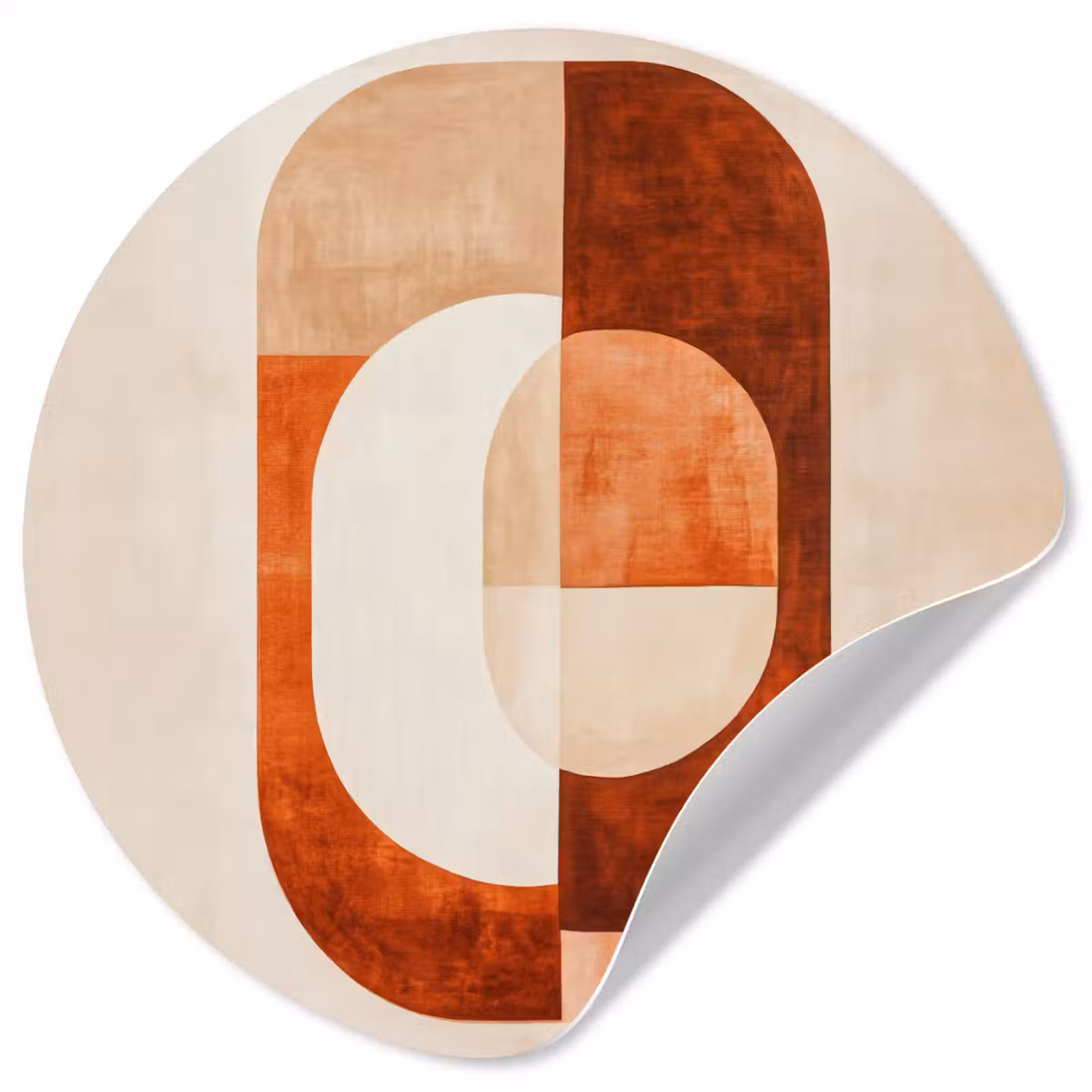 Behangcirkel - Illustratie - Abstract - Vormen - Rood — 1