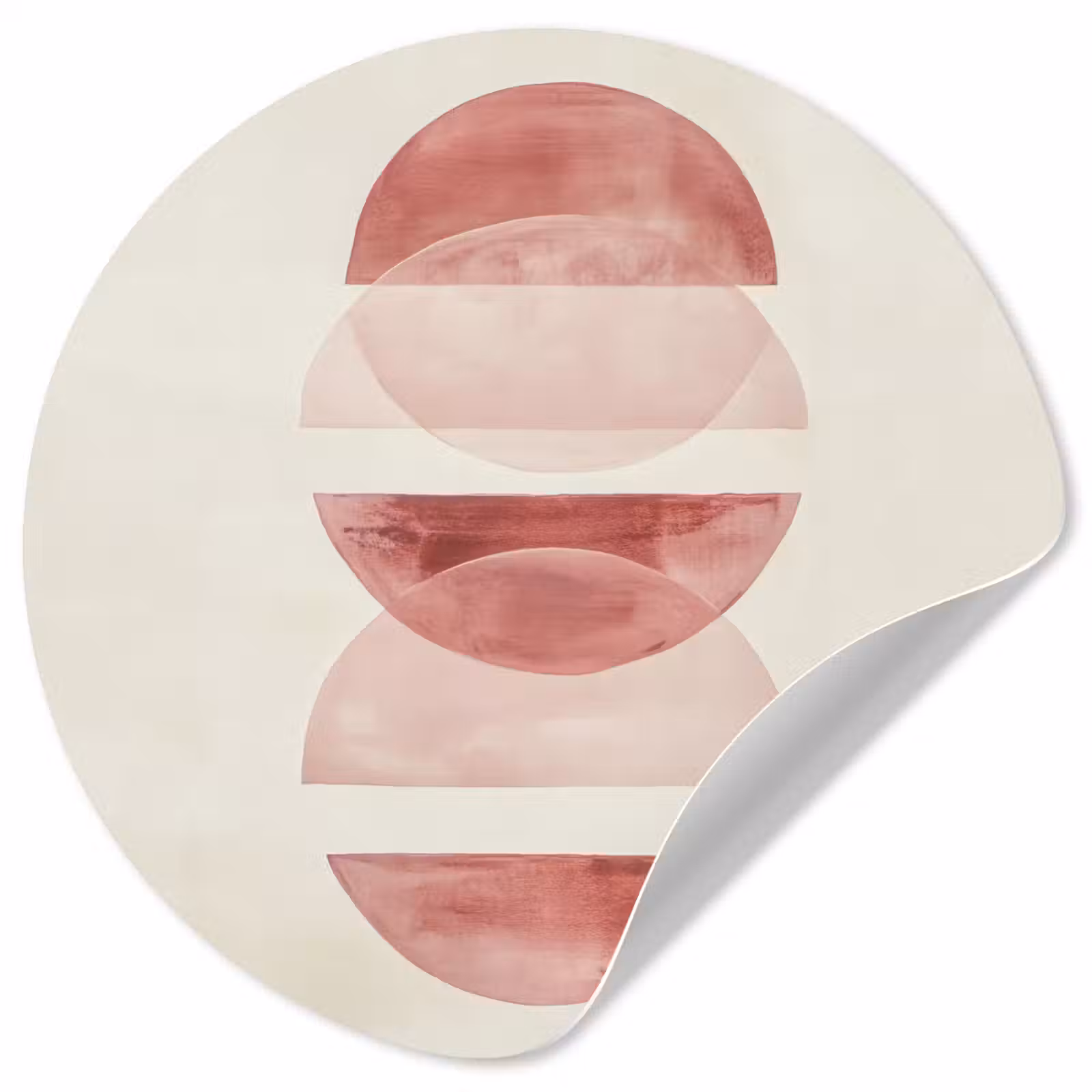 Behangcirkel - Minimalistisch - Cirkels - Roze — 1