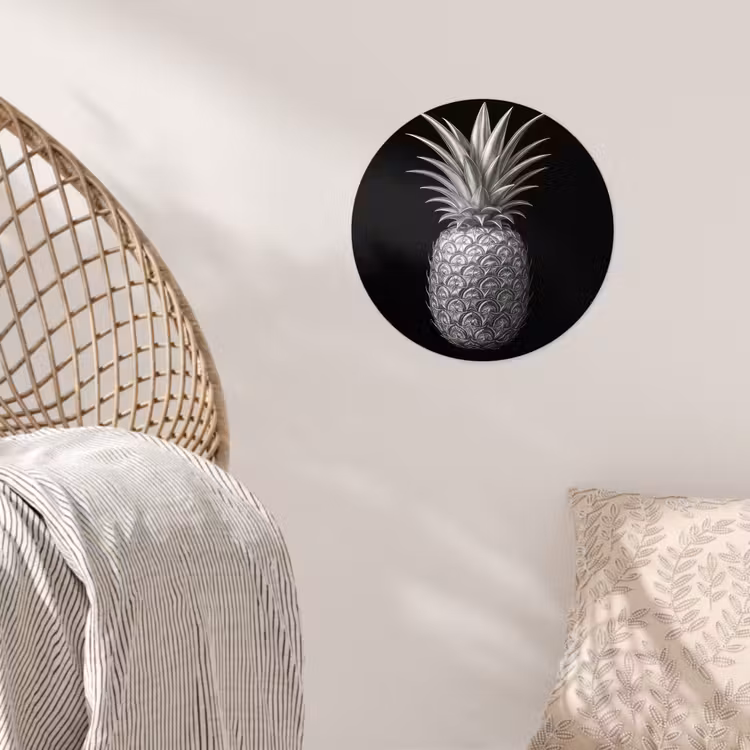 Behangcirkel - Ananas - Gedetailleerd - Bladeren — 5