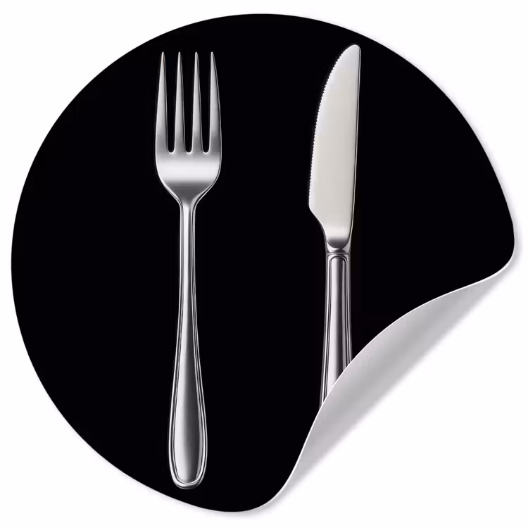 Behangcirkel - Bestek - Klassiek - Elegant — 1