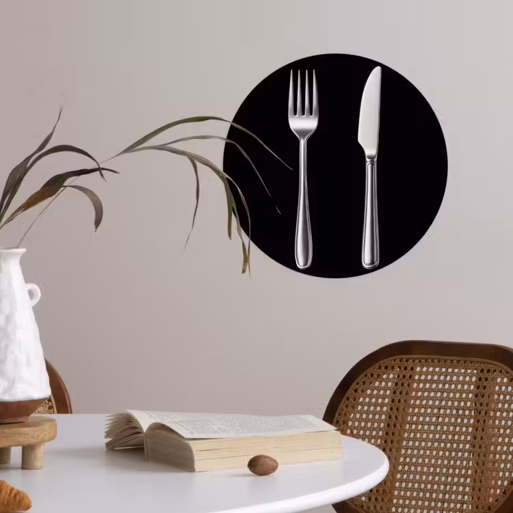 Behangcirkel - Bestek - Klassiek - Elegant — 4