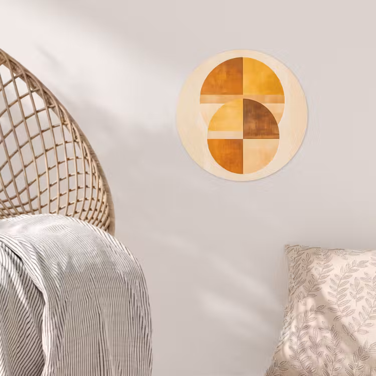 Behangcirkel - Cirkels - Geel - Minimalistisch — 5
