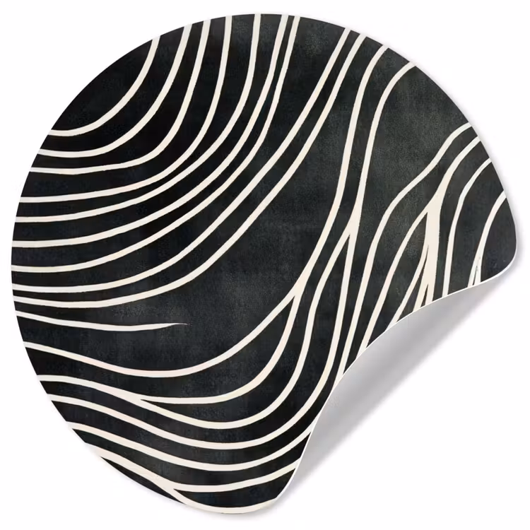 Behangcirkel - Lijnen - Patroon - Abstract - Wit — 1