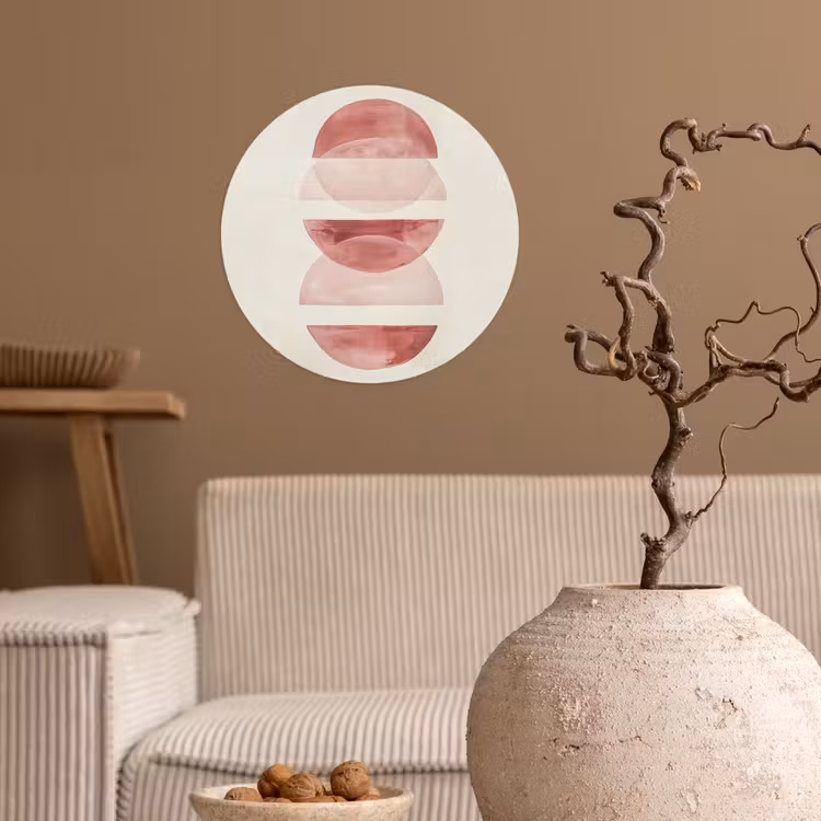 Behangcirkel - Minimalistisch - Cirkels - Roze — 2