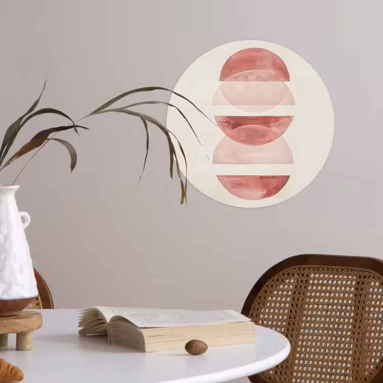 Behangcirkel - Minimalistisch - Cirkels - Roze — 4