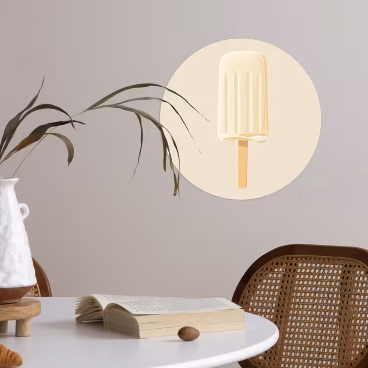 Behangcirkel - Minimalistisch - Waterijsje - Stokje - Beige — 4