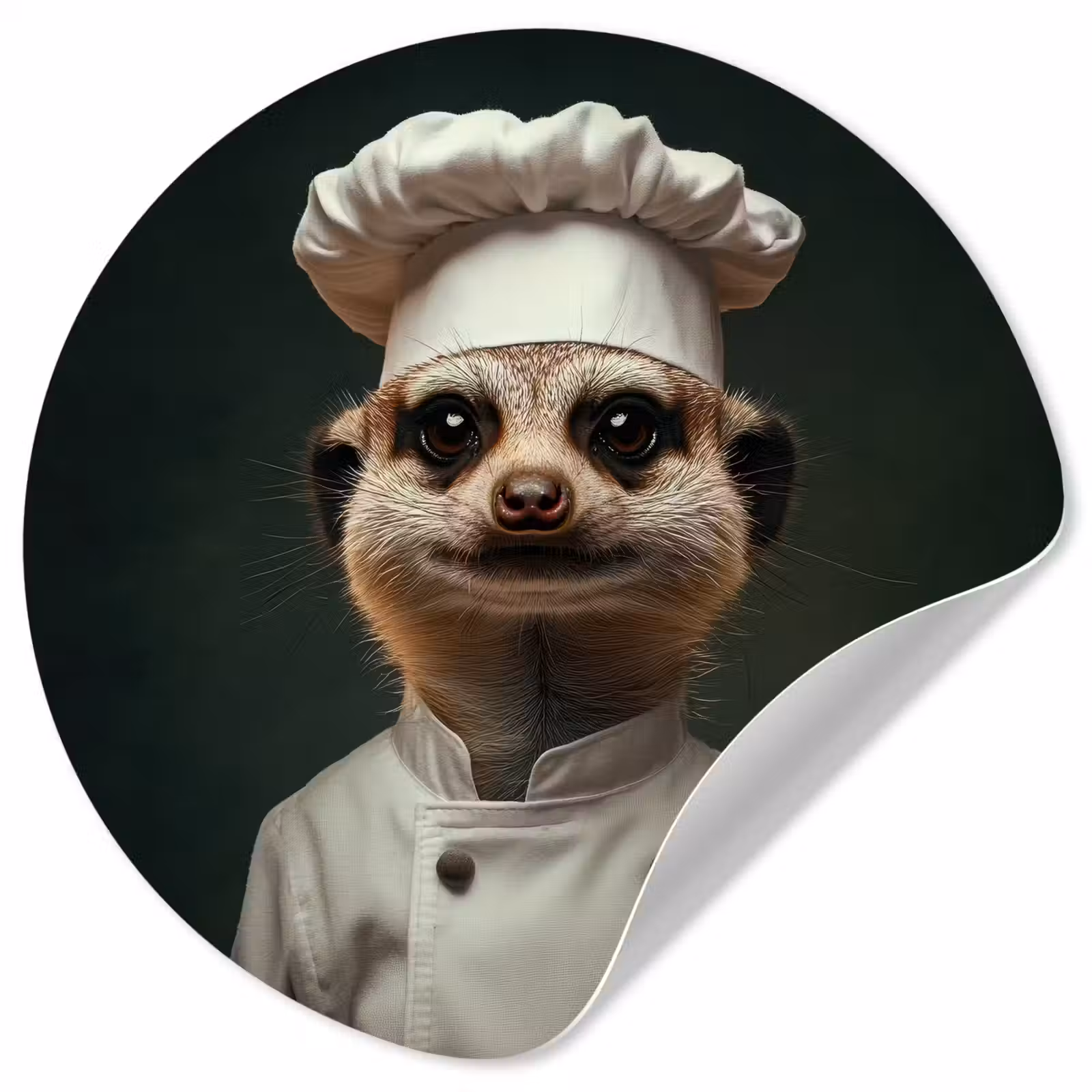 Behangcirkel - Dier - Kok - Stokstaartje — 1