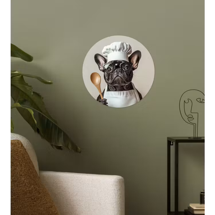 Behangcirkel - Bril - Hond - Kok — 3