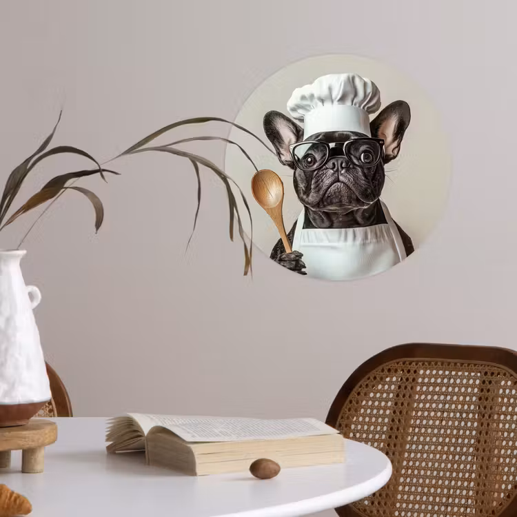 Behangcirkel - Bril - Hond - Kok — 4