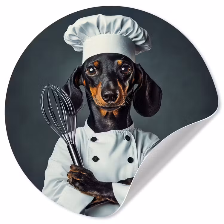 Behangcirkel - Hond - Garde - Kok — 1