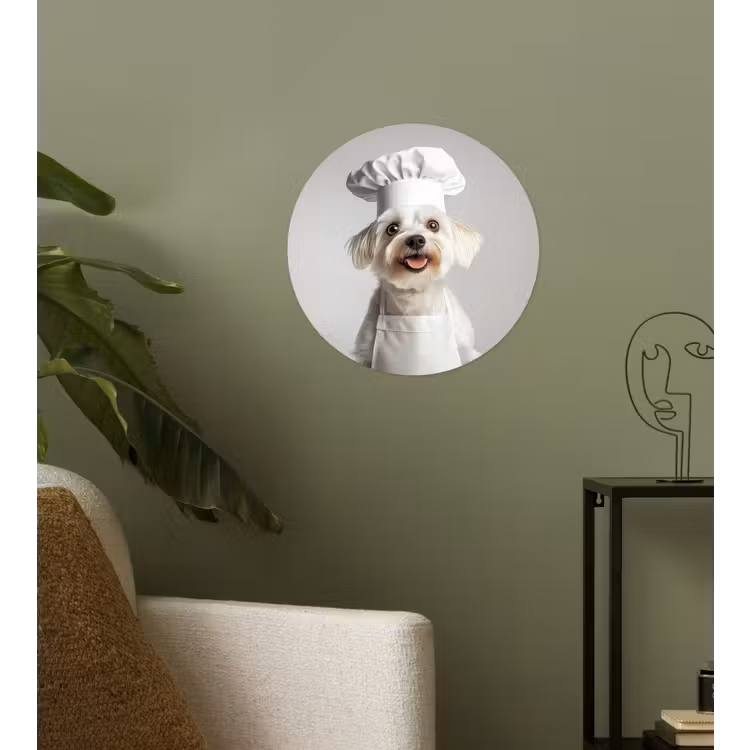 Behangcirkel - Hond - Wit - Kok — 3