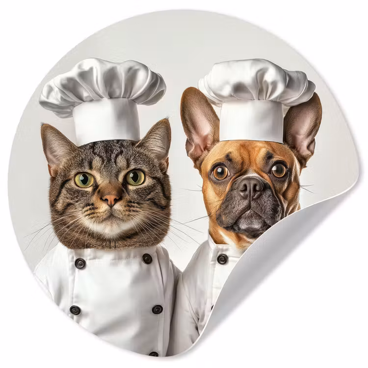 Behangcirkel - Kat - Hond - Kokskleding — 1