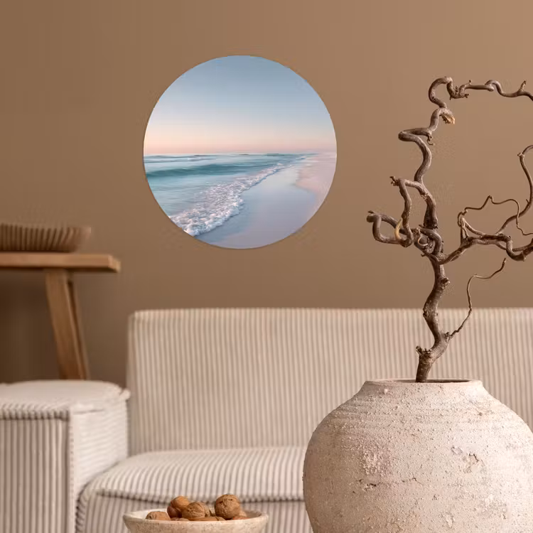 Behangcirkel - Kustlijn - Pastel - water — 2