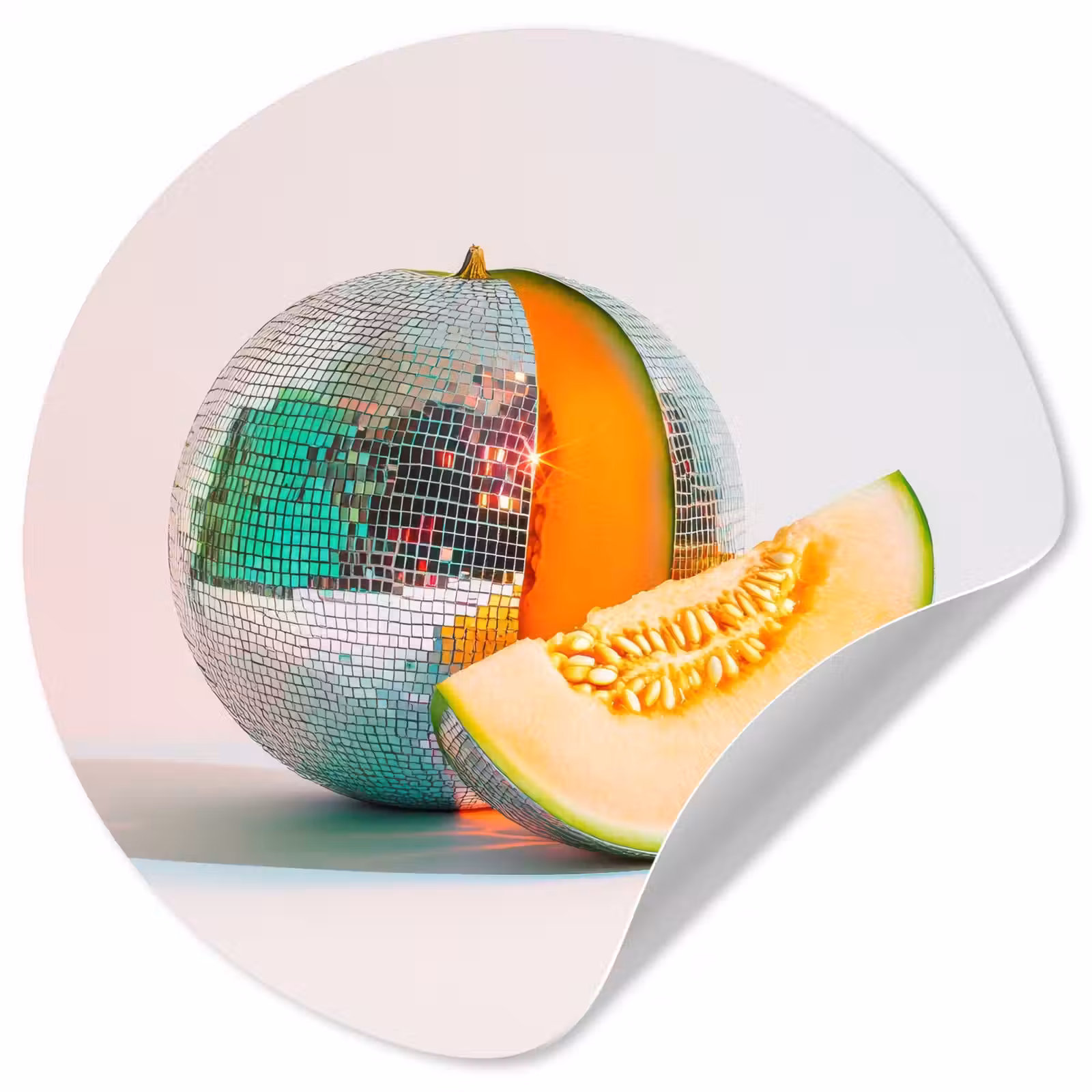 Behangcirkel - Disco - Discobal - Meloen - Pastel — 1