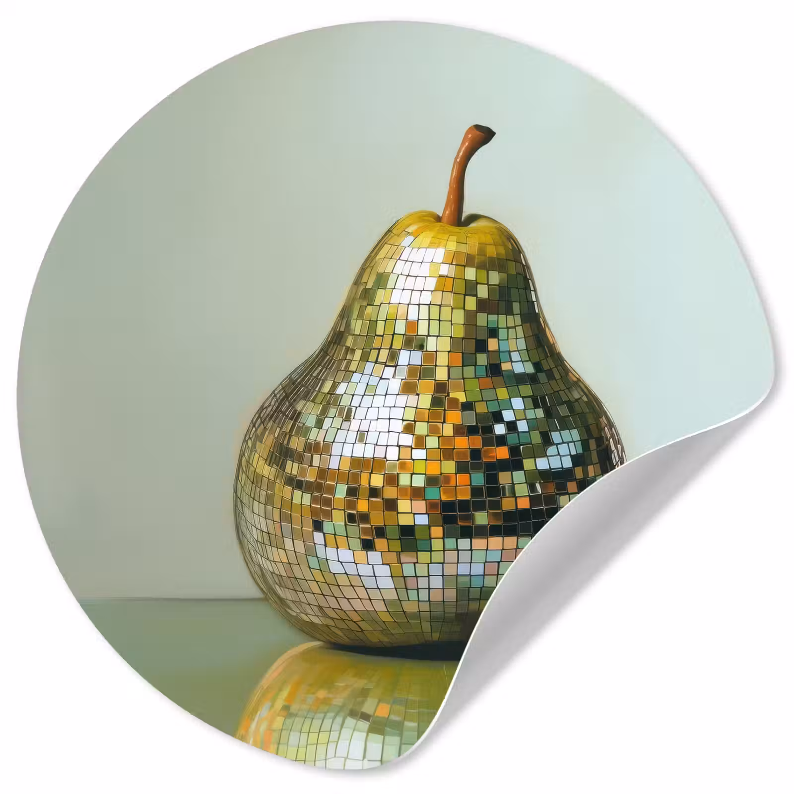 Behangcirkel - Fruit - Disco - Art - Glitter — 1