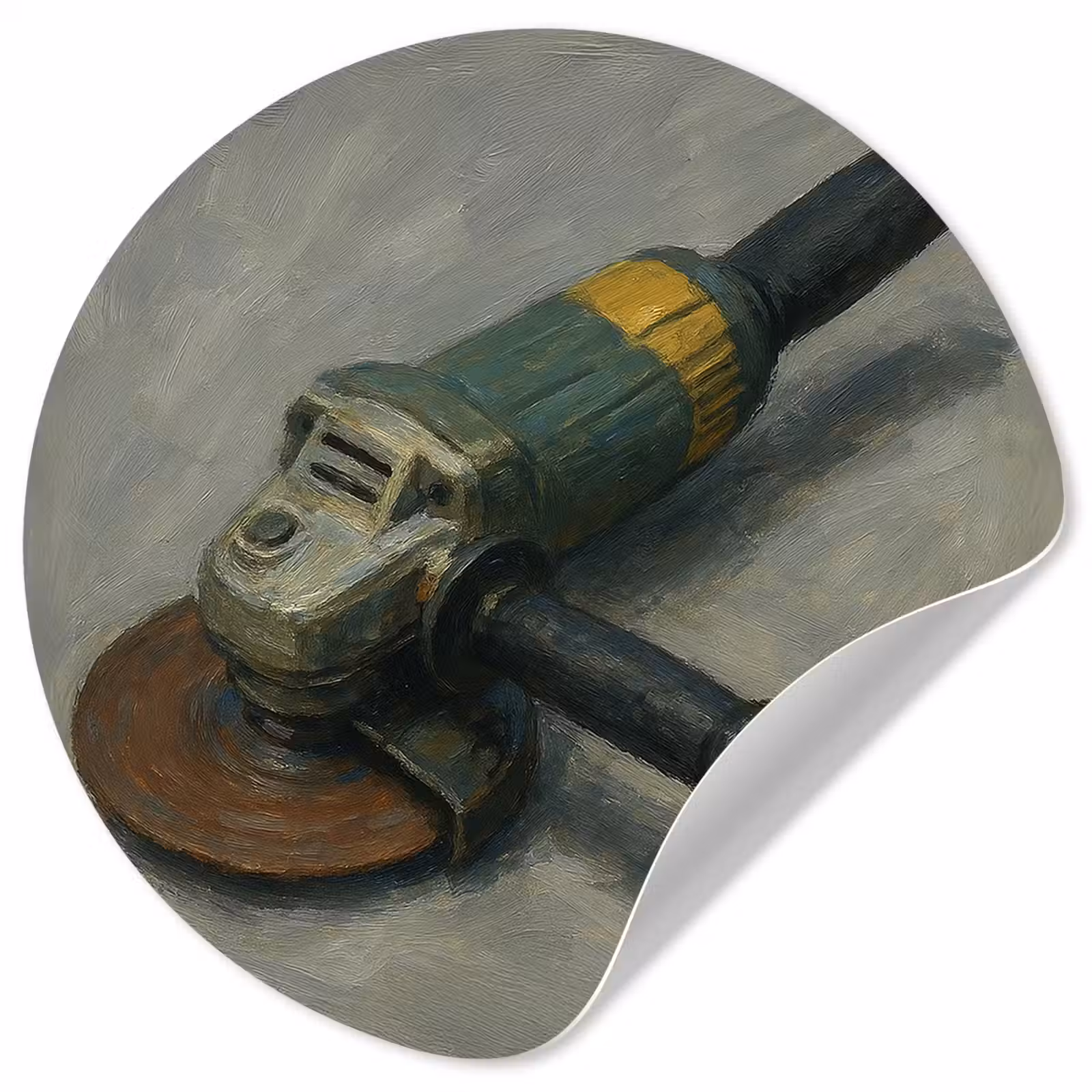 Behangcirkel - Haakse slijper - Schilderij - Gereedschap — 1