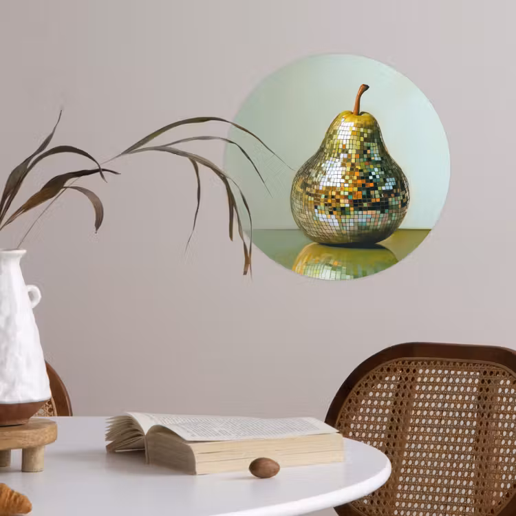 Behangcirkel - Fruit - Disco - Art - Glitter — 4