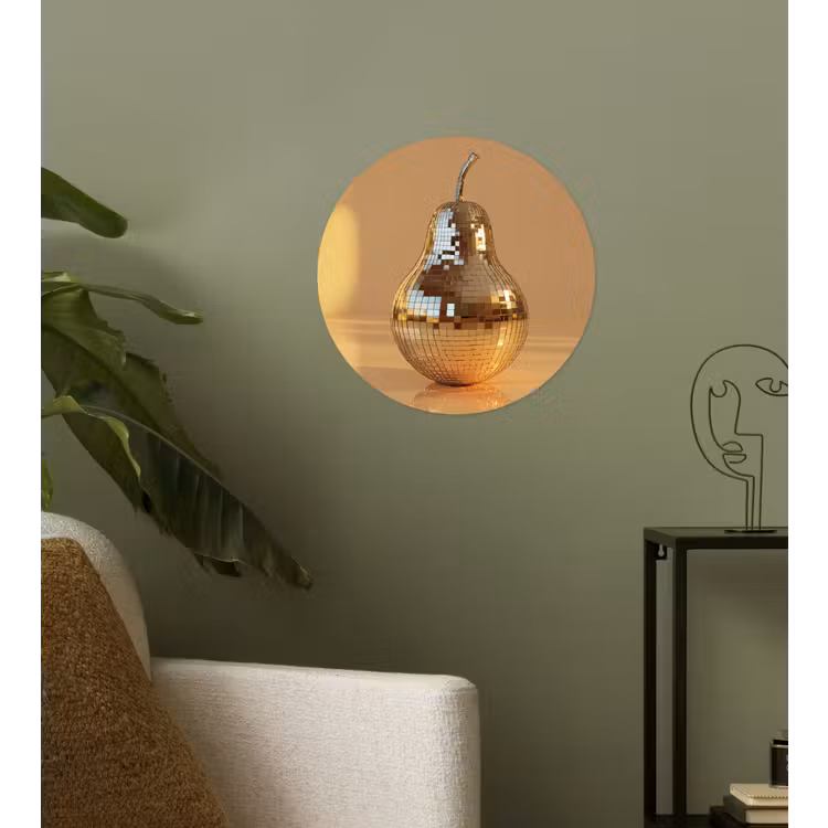 Behangcirkel - Goud - Disco - Glitter - Peer — 3