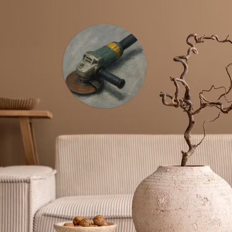 Behangcirkel - Haakse slijper - Schilderij - Gereedschap — 2