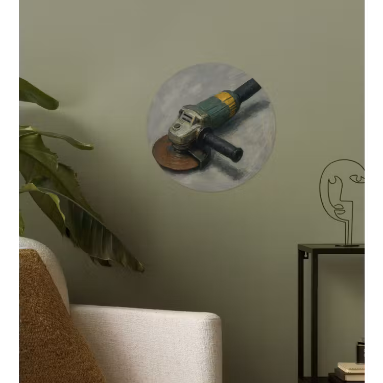 Behangcirkel - Haakse slijper - Schilderij - Gereedschap — 3