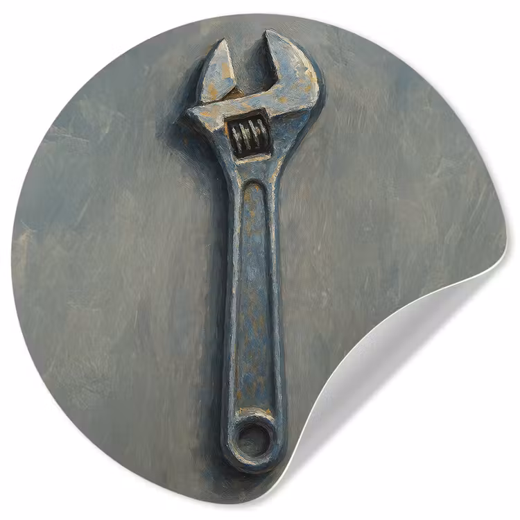 Behangcirkel - Moersleutel - Gereedschap - Verf — 1
