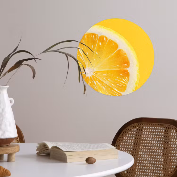 Behangcirkel - Citroen - Geel - Zonnig — 4