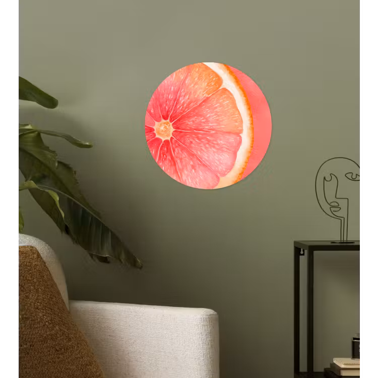 Behangcirkel - Grapefruit - Roze - Levendig — 3