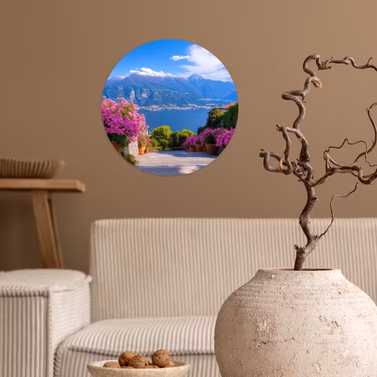 Behangcirkel - Lake Como - Italië - Landschap — 2
