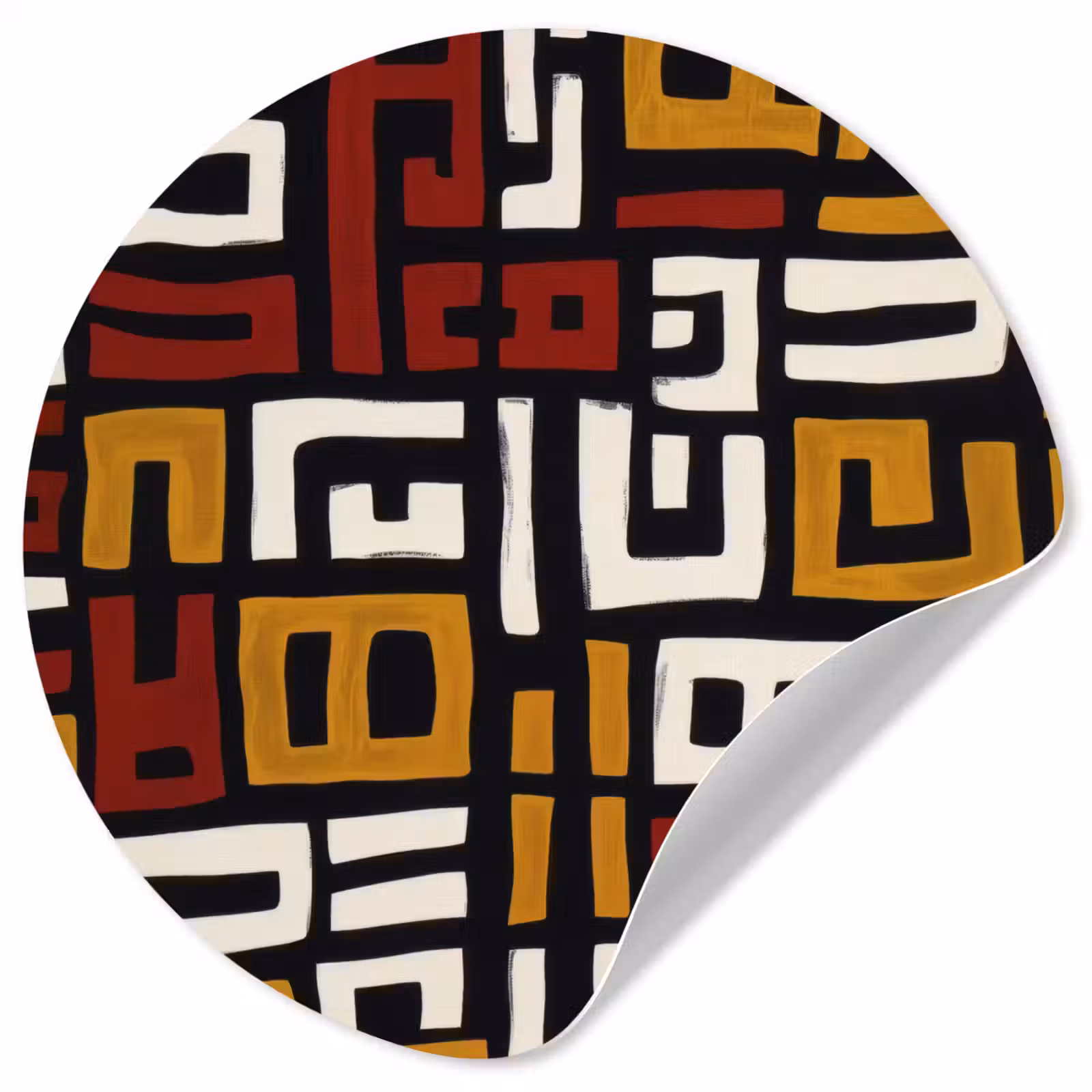 Behangcirkel - Abstract - Patroon - Rood — 1