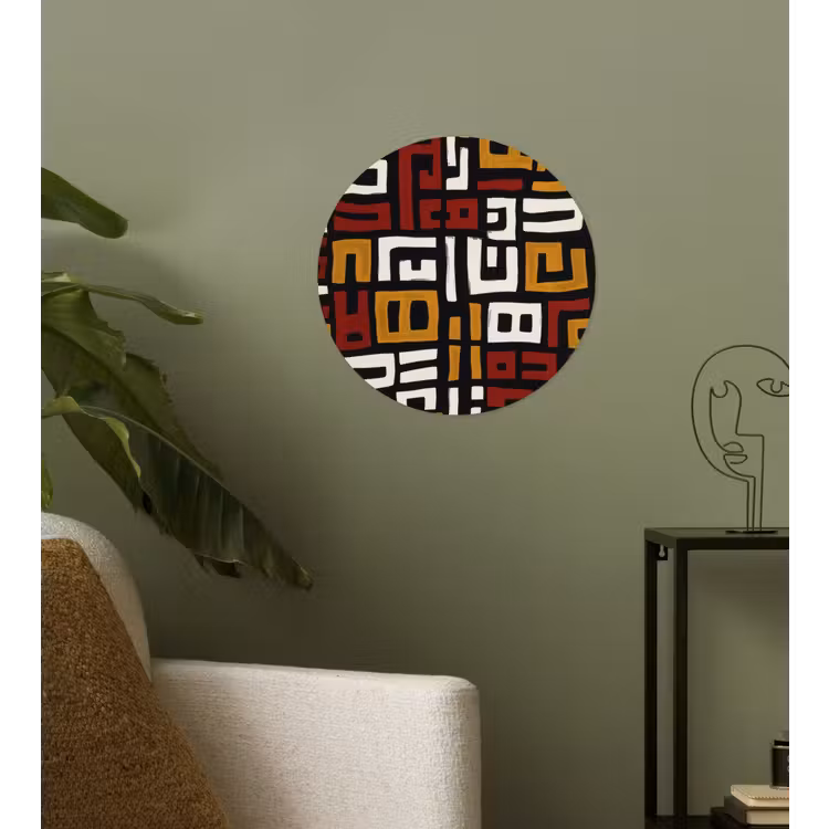 Behangcirkel - Abstract - Patroon - Rood — 3