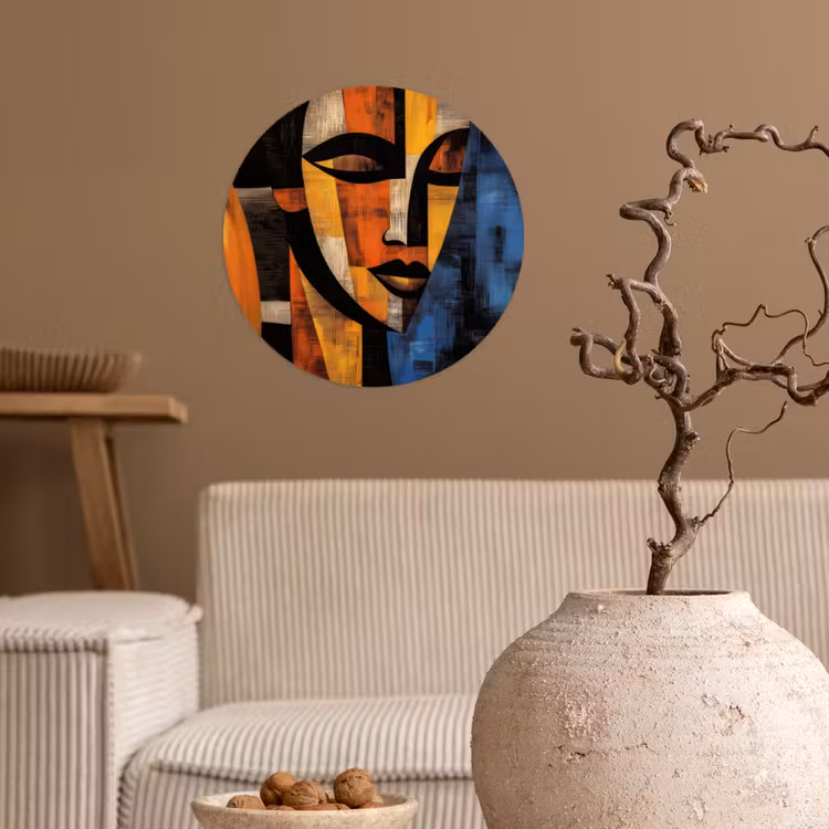 Behangcirkel - Abstract - Portret - Kleurvakken — 2