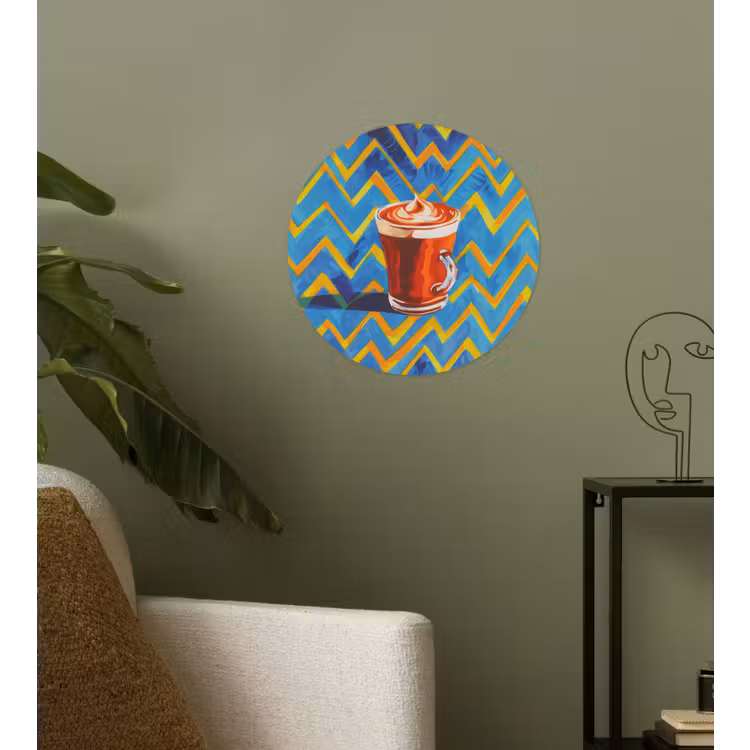 Behangcirkel - Mok - Koffie - Zigzag - Slagroom — 3