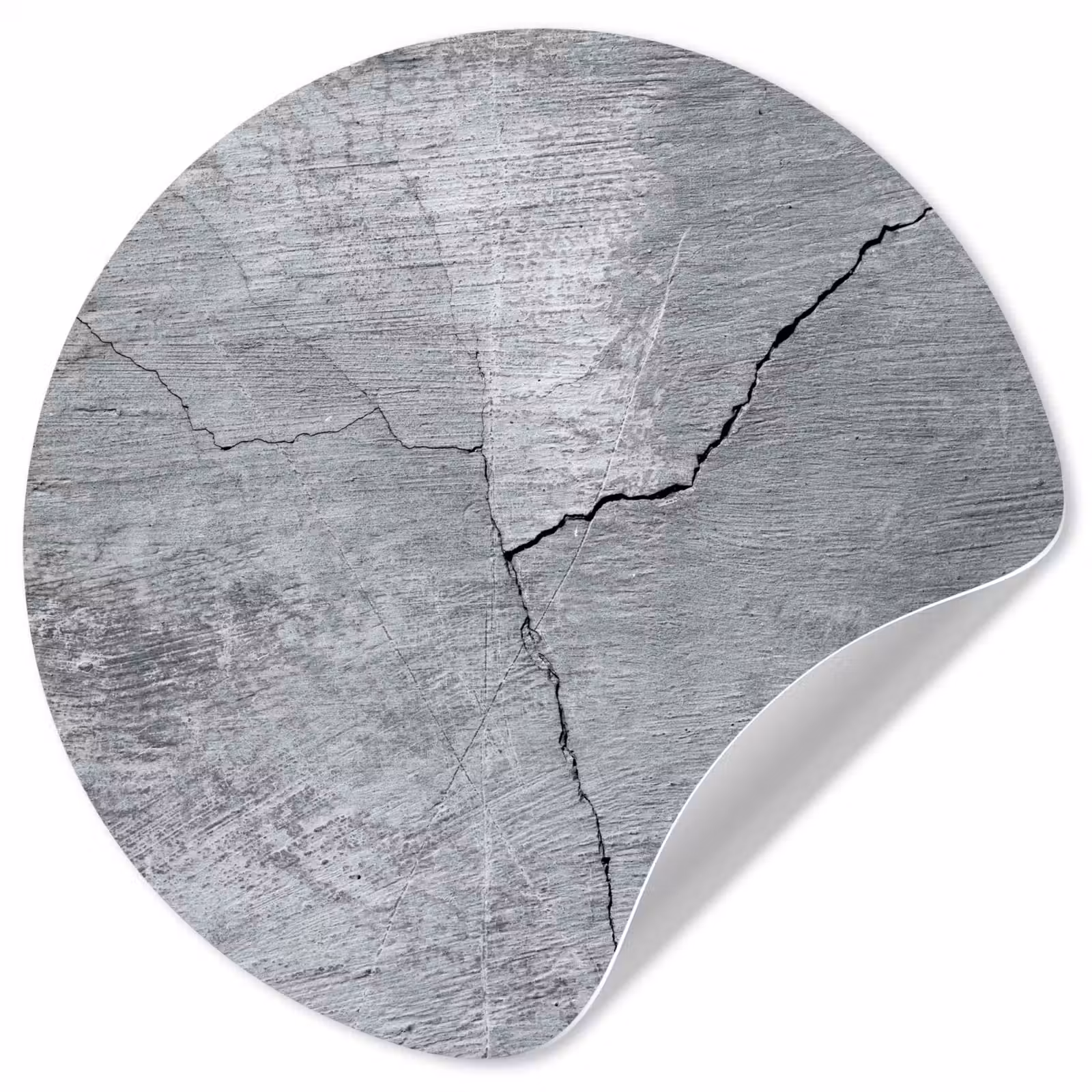Behangcirkel - Beton - Grijs - Scheur — 1