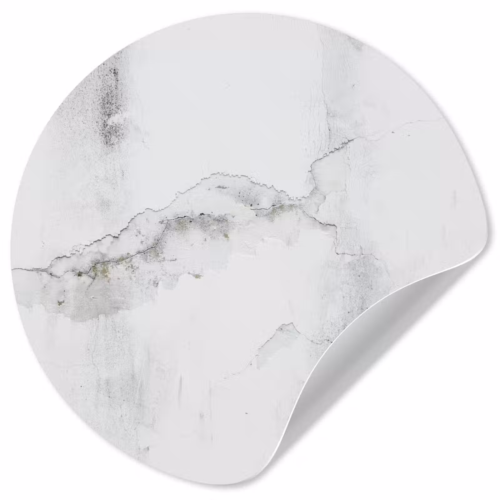 Behangcirkel - Beton - Grijs - Wit — 1