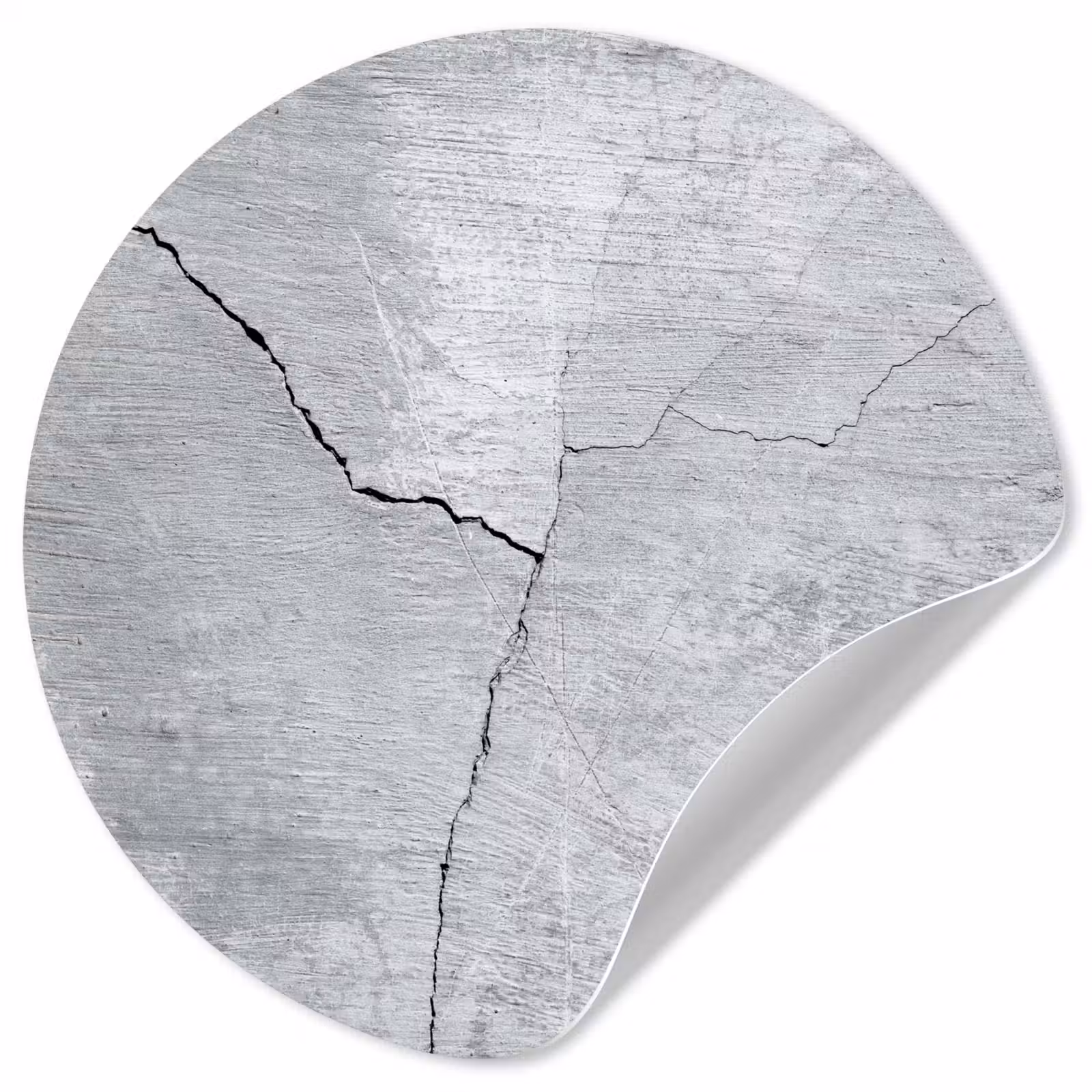 Behangcirkel - Beton - Scheur - Grijs — 1