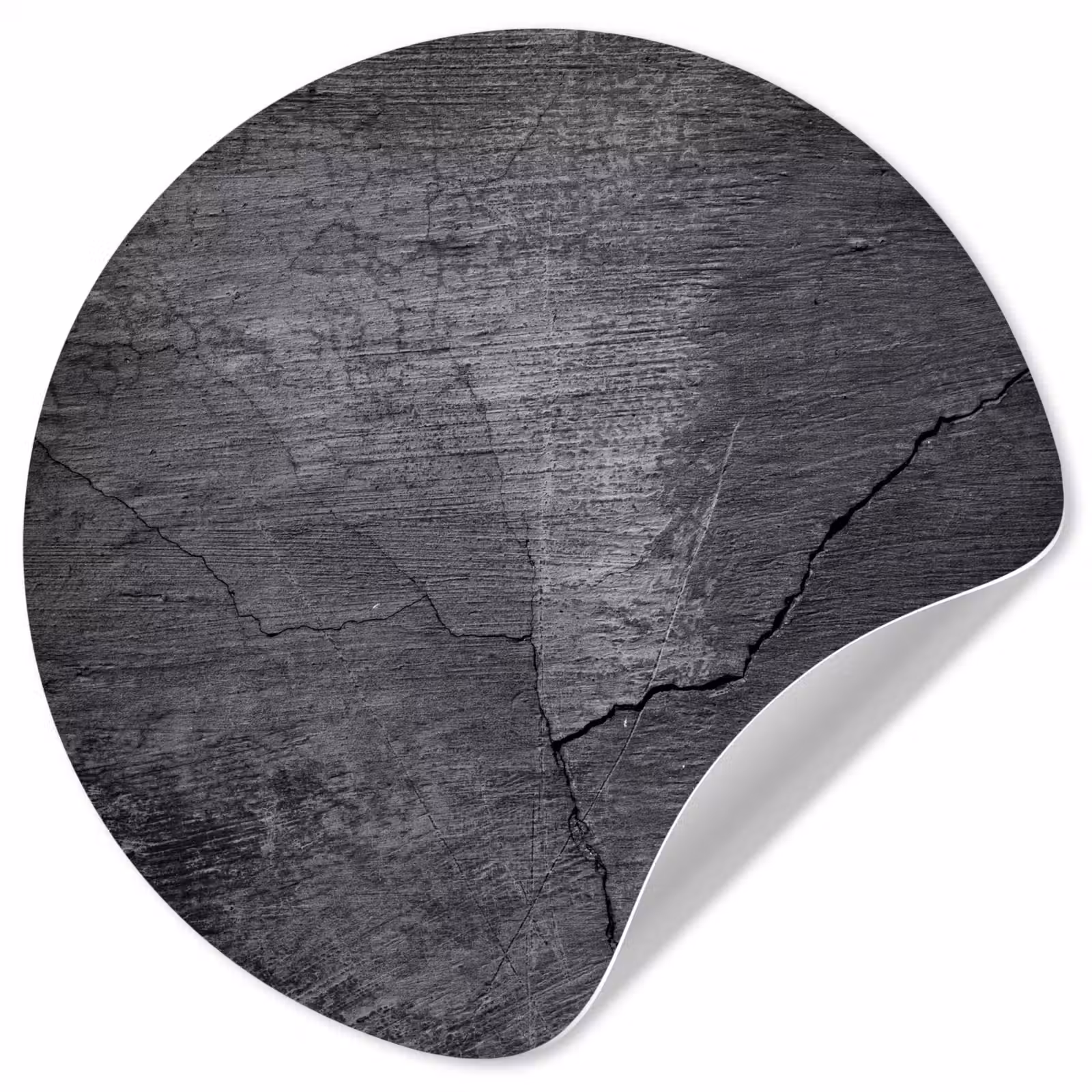 Behangcirkel - Beton - Zwart - Scheur — 1