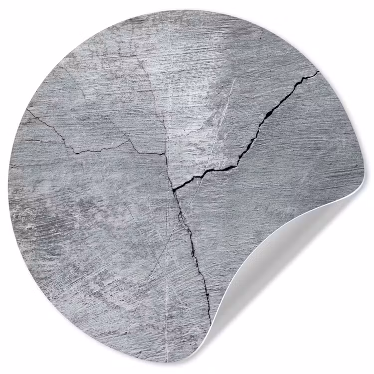 Behangcirkel - Beton - Grijs - Scheur — 1